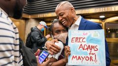 Eric Adams, candidato a la Alcald�a de Nueva York.