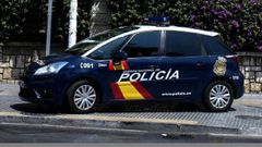 Un coche patrulla de la Polic�a Nacional, en una imagen de archivo.