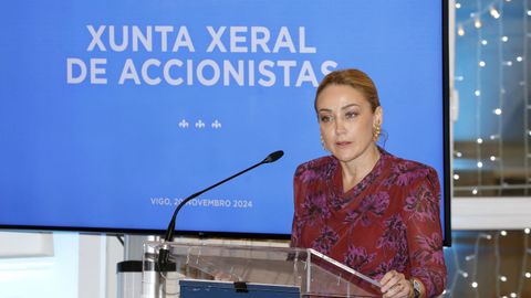 Mari�n Mouri�o, en la junta de accionistas del a�o pasado.