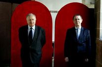 Os candidatos á presidencia da Academia Xesús Alonso Montero e Manuel González.