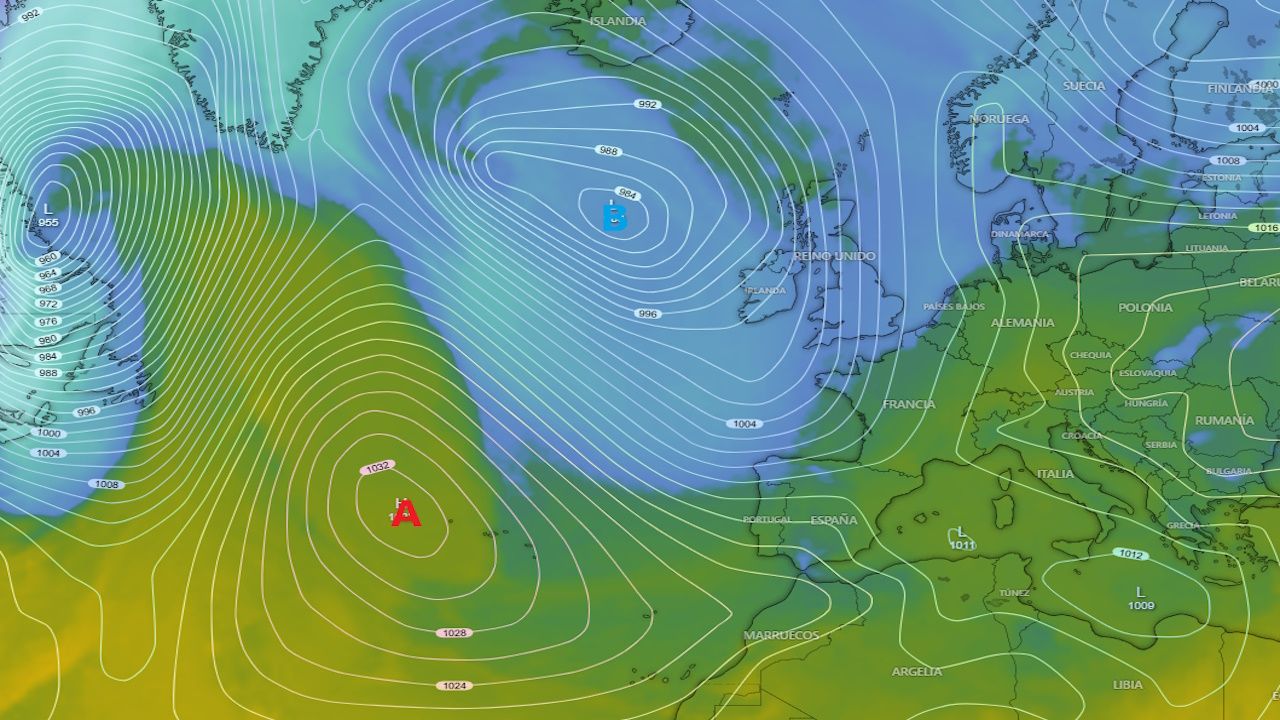 Una borrasca procedente de Groenlandia trae lluvia, nieve y frío a Galicia este fin de semana