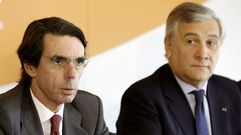  El expresidente del Gobierno Jos� Mar�a Aznar presenta el informe de la Fundaci�n FAES que preside, en un acto donde ha estado acompa�ado por el comisario europeo de Investigaci�n, Ciencia e Innovaci�n, Carlos Moedas.