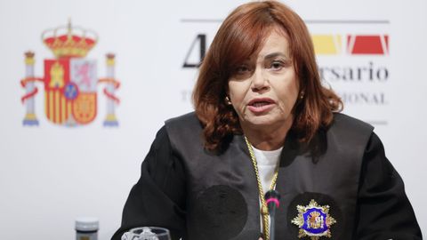 La vicepresidenta del Tribunal Constitucional, Inmaculada Montalbán, en una imagen de archivo