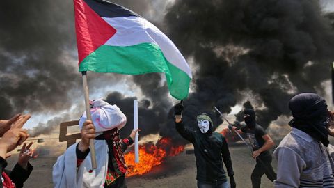 Protestas en la franja de Gaza
