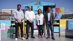 Antonio Casal, Gonzalo Castro, Olga Lamas y Marcos G�mez en la presentaci�n del Recorda Fest