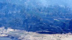 Zonas quemadas en los alrededores de el embalse de El Burguillo por el incendio que se origin� en Burgohondo (�vila)