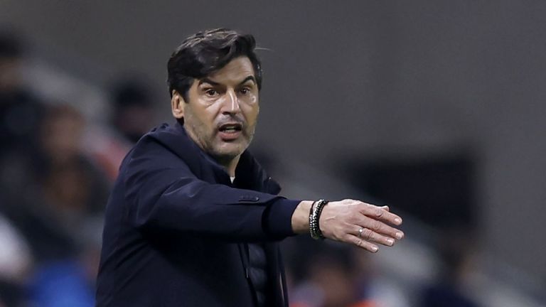 El entrenador del Oympique de Lyon, Paulo Fonseca.