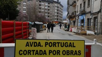 Las obras de la avenida de Portugal, que ya deb&iacute;an estar terminadas, est&aacute;n ahora paralizadas.