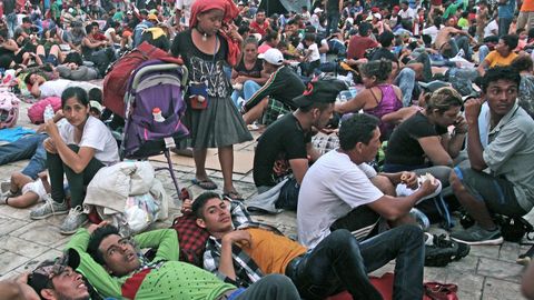 Caravana de inmigrantes hondure�os