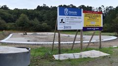 Inicio de las obras de la pista, que se inaugurar� este s�bado.
