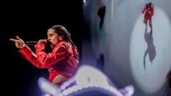 Rosal�a durante su concierto en Madrid