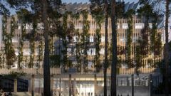 Recreacin del edificio para asociaciones que quiere hacer la Xunta de Galicia en la calle Laln, en los antiguos juzgados