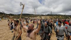 Romaxe Viquinga en la playa de San Rom�n. O Vicedo