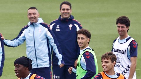 Iago Aspas, Pablo Dur&aacute;n y Hugo Gonz&aacute;lez han formado uno de los tridentes del Celta.