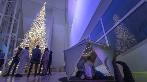Encendido navideo en el museo da Cidade da Cultura