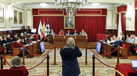 Vista de la celebración del pleno ordinario de fin de mes, que se desarrolló este jueves.