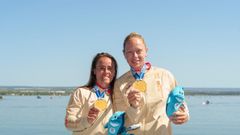 Miriam Vega e Isabel Contreras conquistan el segundo oro para Espa�a en los Juegos Mediterr�neos