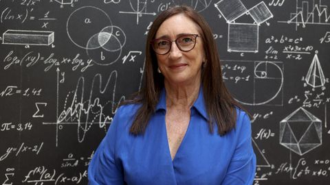 La vicepresidenta del Comit� Espa�ol de Matem�ticas, Mar�a Victoria Otero