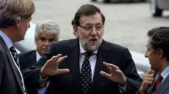 Rajoy, llegando a la reuni�n del PP europeo