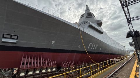 Navantia se prepara para la botadura de la segunda fragata de la F-110: la Roger de Lauria