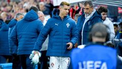 Cristiano Ronaldo durante el partido ante Noruega.
