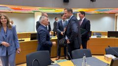 El comisario Hansen en la reuni�n del Consejo