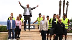 Abel Caballero visita las rampas del descenso de O Marisqui�o 2026 en el monte de O Castro