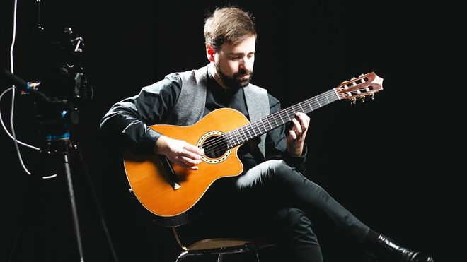 Daniel Minimalia grabando el videoclip de su siguiente canción en Ourense