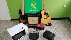 El material recuperado por la Guardia Civil