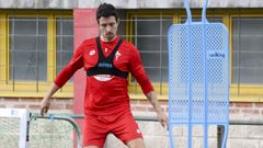 Fernando Pumar, en imagen de archivo, ejercit�ndose al margen del grupo en A G�ndara.