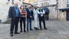 Presentaci�n del partido Contigo Ourense. F�lix �lvarez, a la izquierda.