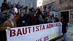Concentraci�n de los afectados hoy en Vigo