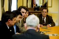 El alcalde y el presidente de la Diputaci�n, ayer.