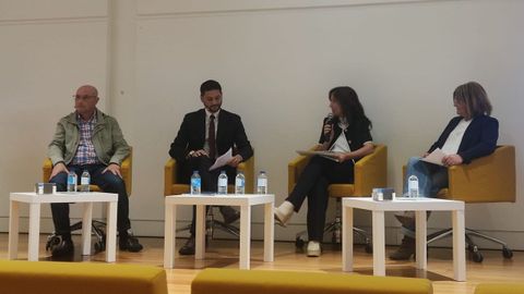 De izquierda a derecha, Gregorio Bermejo, Ignacio Gonz�lez Franco, Carmen Chao y Ana Alzaga Menaza.