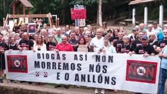Una de las �ltimas movilizaciones de la plataforma Stop Biog�s A Laracha