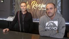 Maxi L�pez y Pablo Occy en el 2018, cuando abrieron La Room en Ferrol.