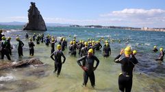 Las im�genes del triatl�n popular de Cambados