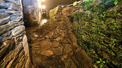 No pasaba nadie en el momento del desplome