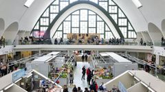 Animaci�n en el Mercado das nubes