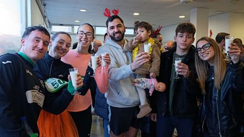 Brindis leiteiro en Mazaricos