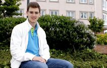 Mart�n Pardo se relaja tras los ex�menes. 