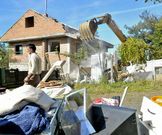 Las palas tiraron la vivienda de Ximonde el 21 de octubre del 2010.