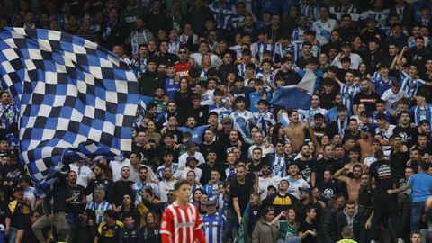 La afición del Deportivo en Riazor