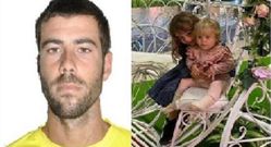 Tom�s Gimeno y sus hijas Anna y Olivia, de 1 y 6 a�os