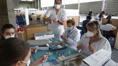 En la jornada de ayer fueron convocadas 600 personas al recinto ferial de Pontevedra para vacunarse con una �nica dosis de Janssen