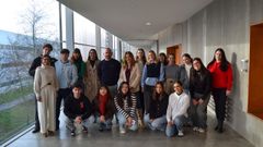 El acto de bienvenida a los alumnos extranjeros del campus de Pontevedra tuvo lugar en la Facultade de Ciencias da Educacin e do Deporte