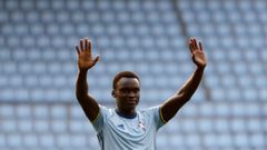 Pione Sisto, en su presentaci�n como jugador del Celta.