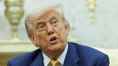 Donald Trump, este mircoles en la Casa Blanca.