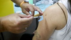 Vacunaci�n en el Campus Sur de la Universidade de Santiago de Compostela