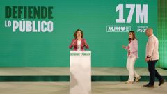 Mar�a Jes�s Montero comparece ante la prensa para valorar los resultados de las elecciones andaluzas. 